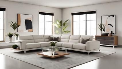 Fototapeta premium Beautiful home modern interior. real eatate concept background