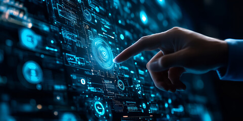 Interactive Cybersecurity Touch Interface Concept