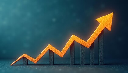 Obraz premium Ascending to Success The Power of Growth