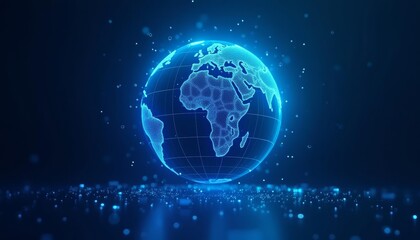 Obraz premium Global Connectivity in the Digital Age