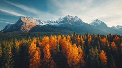 Golden Autumn in the Canadian Rockies