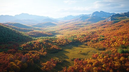 Autumnal Mountain Range