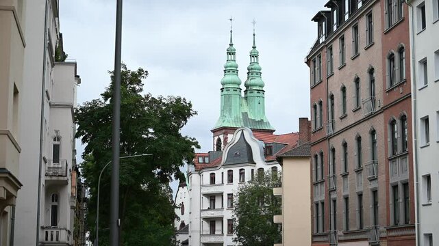 Vorderer Westen of Kassel, Germany you&lsquo;ll definitely see the twin towers of the Friedenskirche