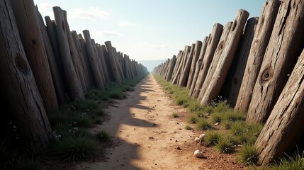 Historical trench pathway 