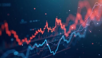  Dynamic financial data visualization with vibrant charts and graphs