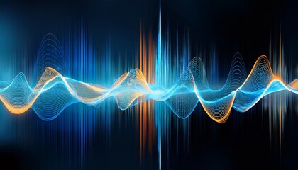 Fototapeta premium Abstract representation of sound waves