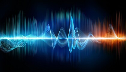 Fototapeta premium Abstract representation of sound waves