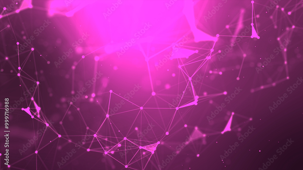 Poster abstract background dot and connect line for cyber technology futuristic and network connection conc