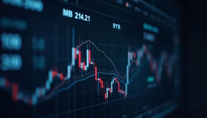 Analyzing financial trends on a digital dashboard