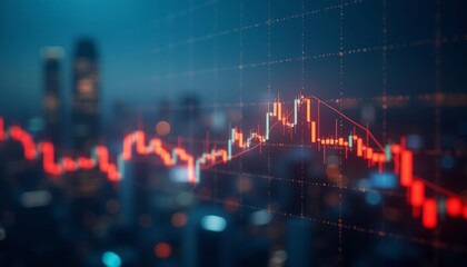  The pulse of the market  a cityscape of financial data