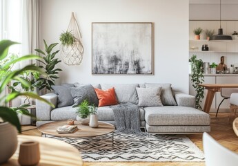 Modern Living Room Interior.