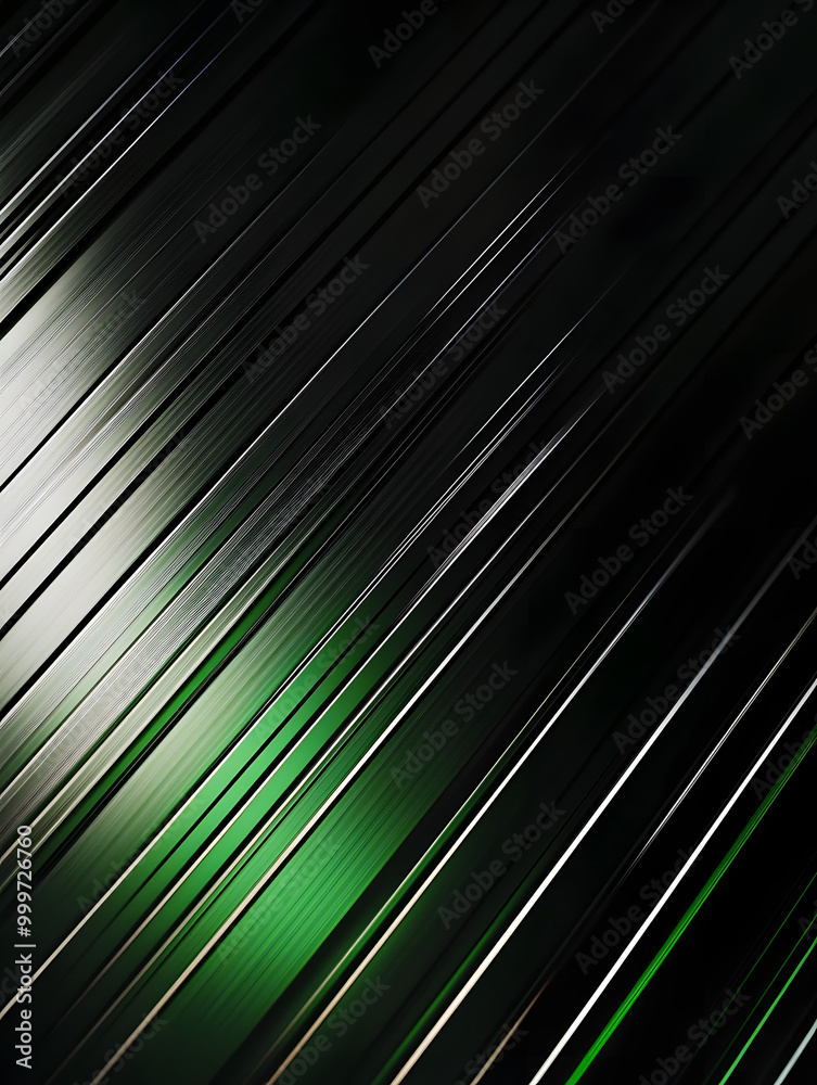 Wall mural Black and green dark are light with the gradient is the Surface with templates metal texture soft lines tech gradient abstract diagonal background silver black sleek.