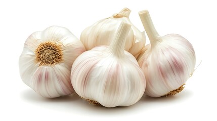 garlic isolated on white background
