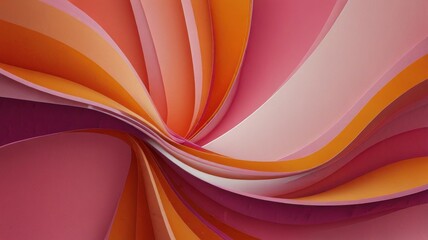 pink and orange abstract background with waves
