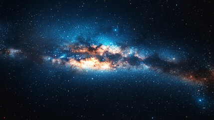 Fototapeta premium Mesmerizing abstract space background close up