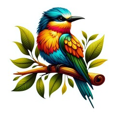 Obraz premium parrot on a branch