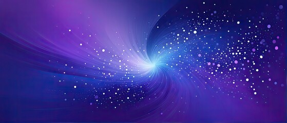 Obraz premium Abstract Swirling Galaxy with Stars