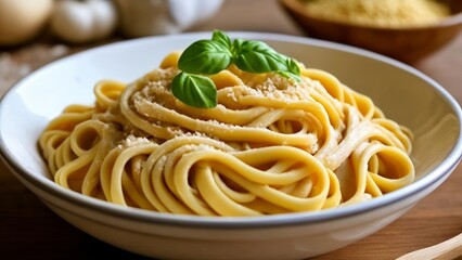  Delicious pasta dish ready to be savored