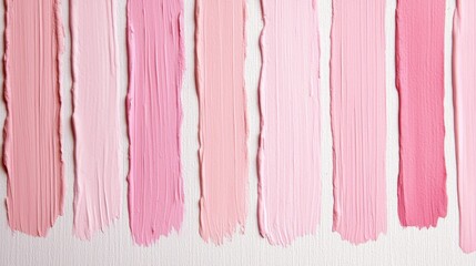 Naklejka premium Soft pink watercolor stripes, delicate hues blending seamlessly, inviting tranquility and creativity, perfect for artistic projects or soothing designs.