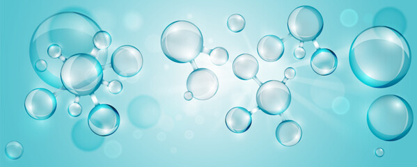 Collagen liquid serum or gel texture. Hyaluronic acid hair, skin solutions concept.