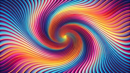 Obraz premium Gradient wave swirl distorted retro wallpaper background silhouette