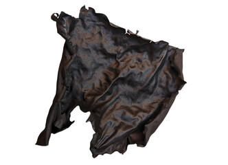 burnt black piece of paper