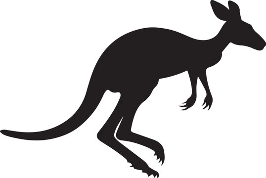 recommend clip art: kangaroo vector silhouette