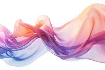 Naklejka premium A swirling wave of pink and purple colors in an abstract design