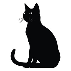 Fototapeta premium Cat silhouette vector