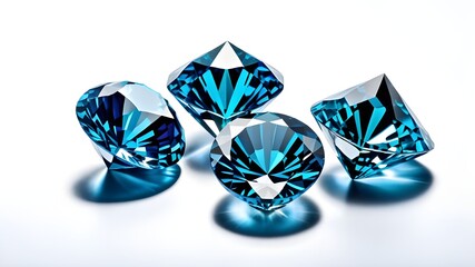 Fototapeta premium blue diamond gem