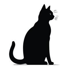 Cat silhouette vector