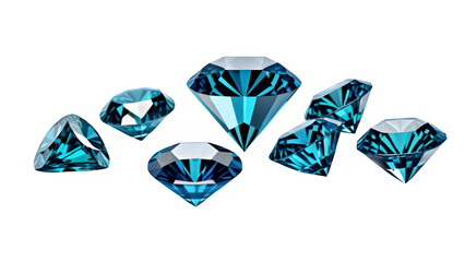 Fototapeta premium blue diamond gem