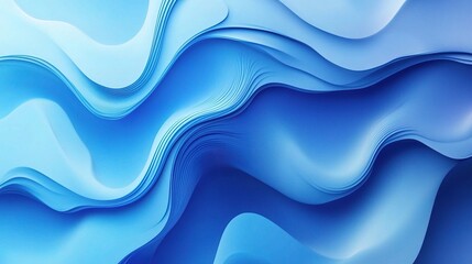 Abstract Blue Wave Texture Background