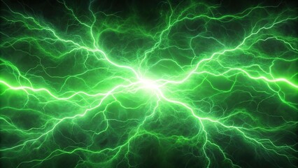 Obraz premium Green abstract plasma background with depth of field