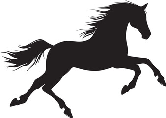 horse isolated on white