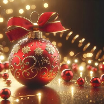 Decorative Christmas Balls with Luxury Patterns  Unique, Creative, and Eye-Catching Festival Celebration Design
