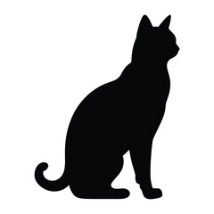 Cat silhouette vector