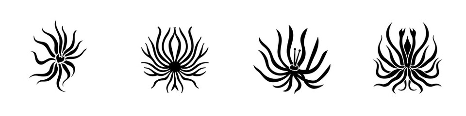 Obraz premium Illustration of colorful stars, suitable for festive designs and celebrations, isolated on a white background.