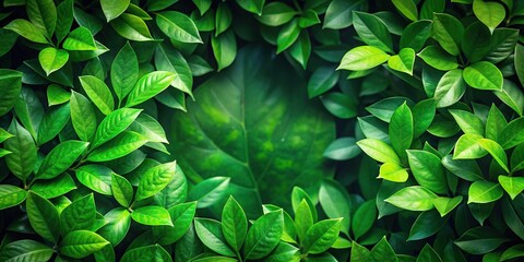 Green foliage background with lush green leaves and leafy vines - Powered by Adobe