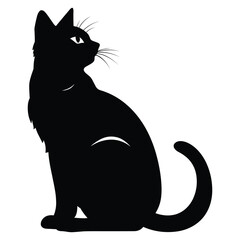 Cat silhouette vector