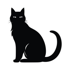 Cat silhouette vector