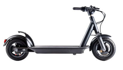 Electric scooter clipping path, full depth of field 