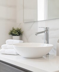 bathroom sink and faucet