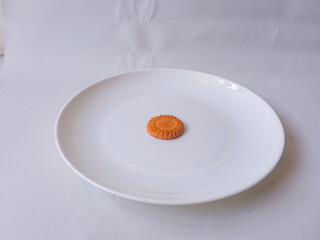 coconut biscuit isolated clean on white