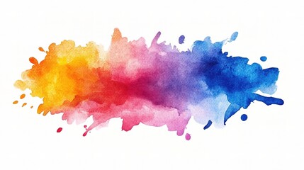 Obraz premium Vibrant Abstract Watercolor Splash in Dynamic Colors