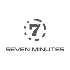 seven minutes clock logo