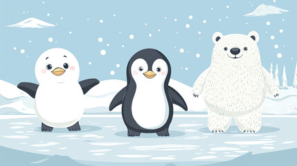 Fototapeta premium Vector animal background
