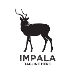 Impala vector illustration logo design