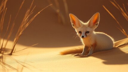 Asset Fennec Fox in Desert