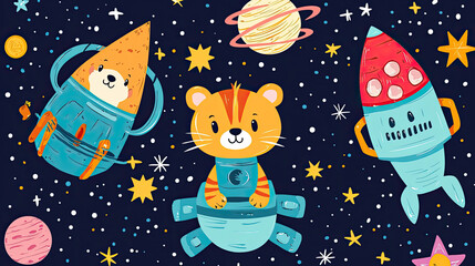 Vector animal background